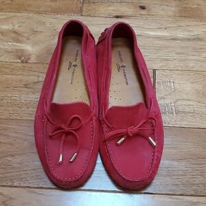 Mercanti Fiorentini red driving loafers